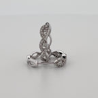 14KW GOLD INFINITY DIAMOND EARRINGS